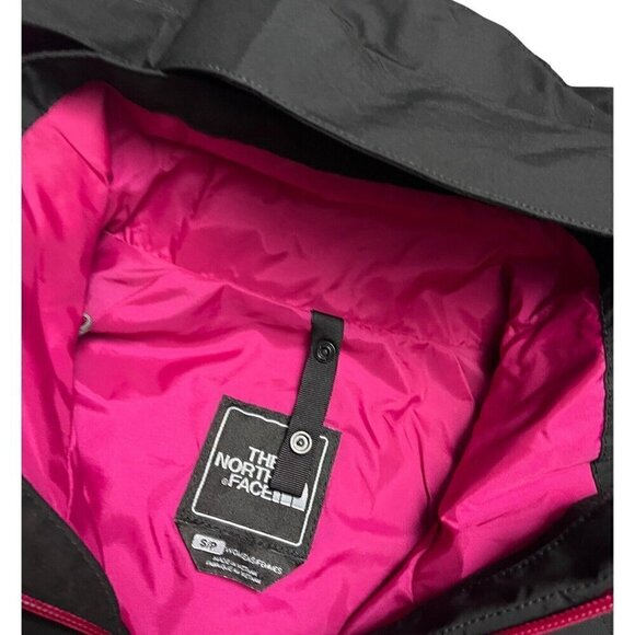 The North Face Black Waterproof Hooded Designer Light Windbreaker Jacket Womens - Picture 4 of 8